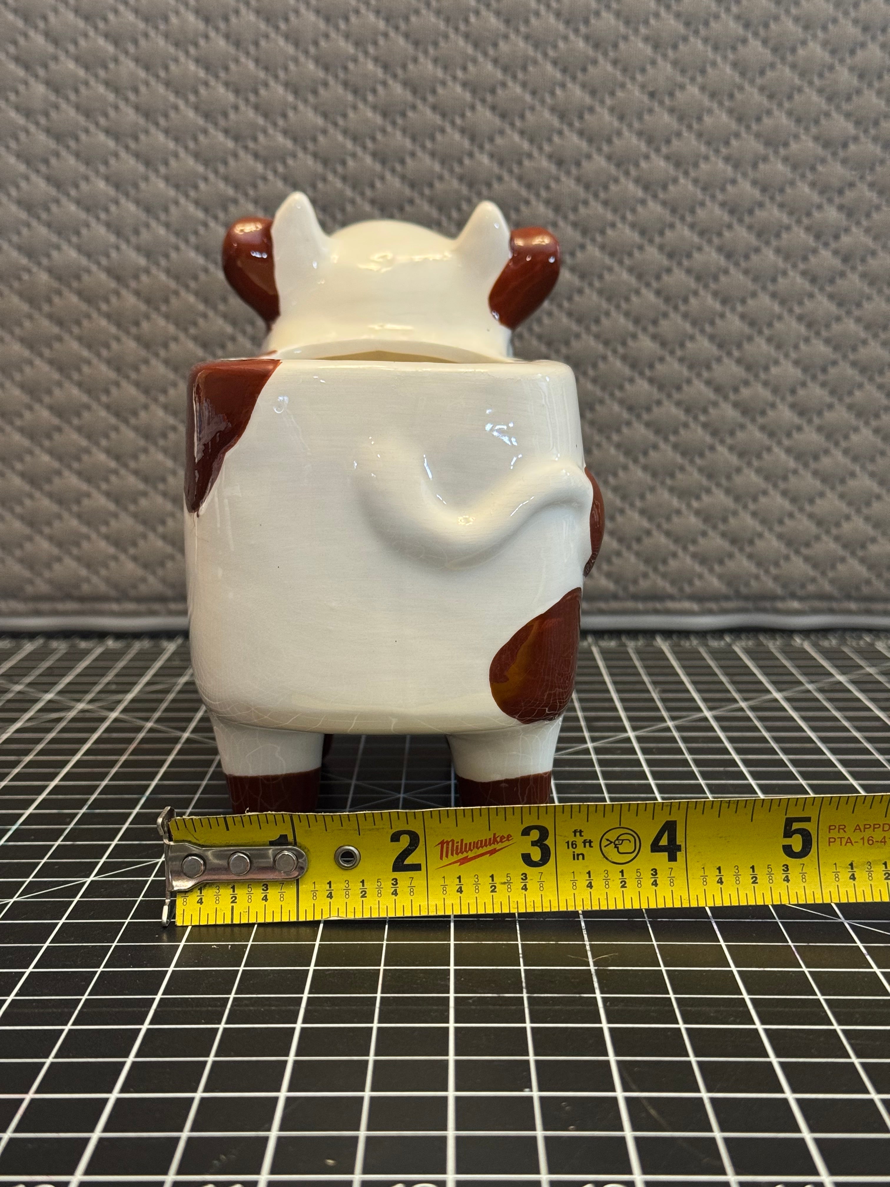 New Farmhouse Cow Planter Ceramic Cute Kitchen Decor Holder