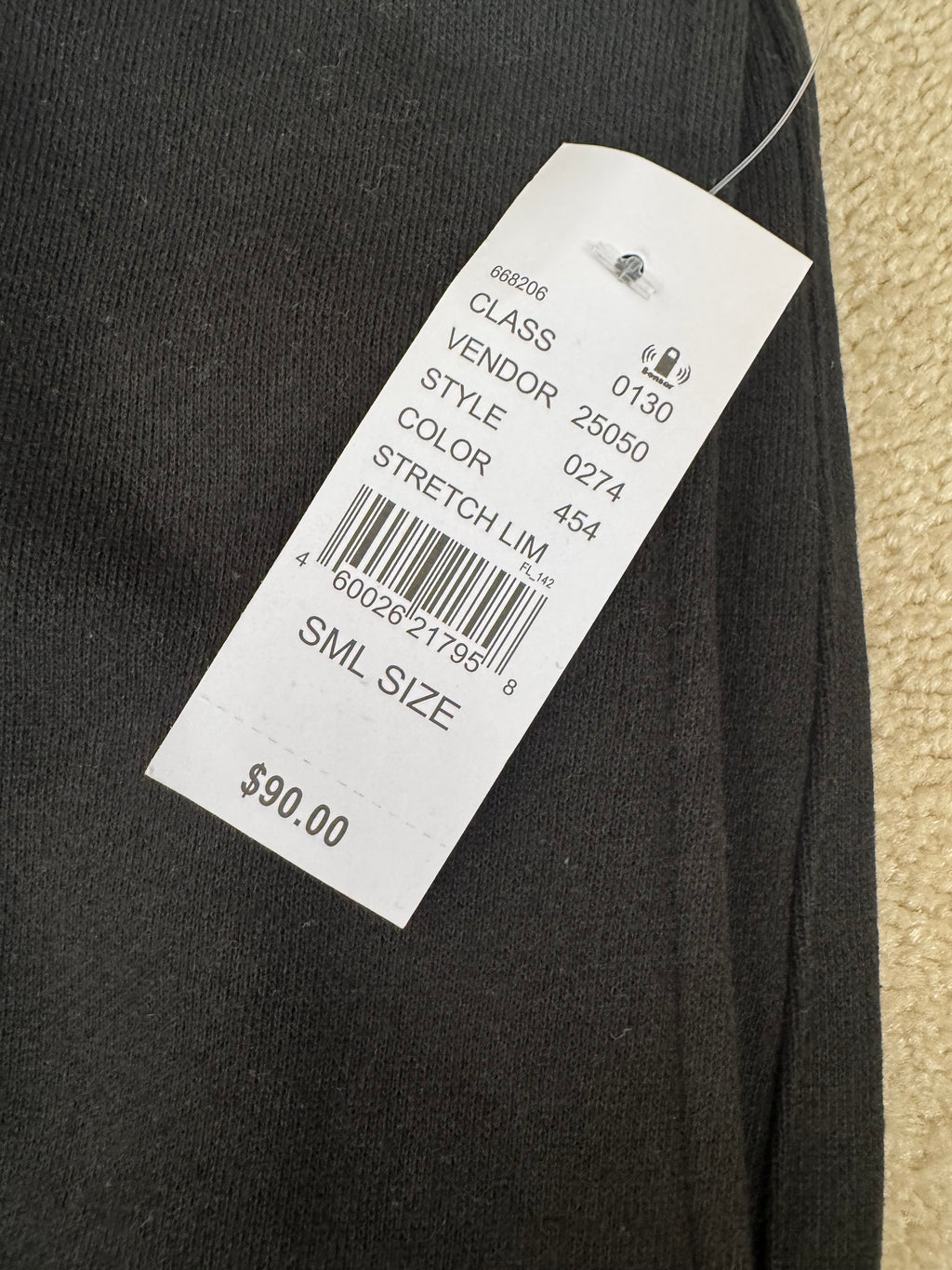 Fear of God Essentials Sweatpants Small Stretch Limo Black Fleece NWT