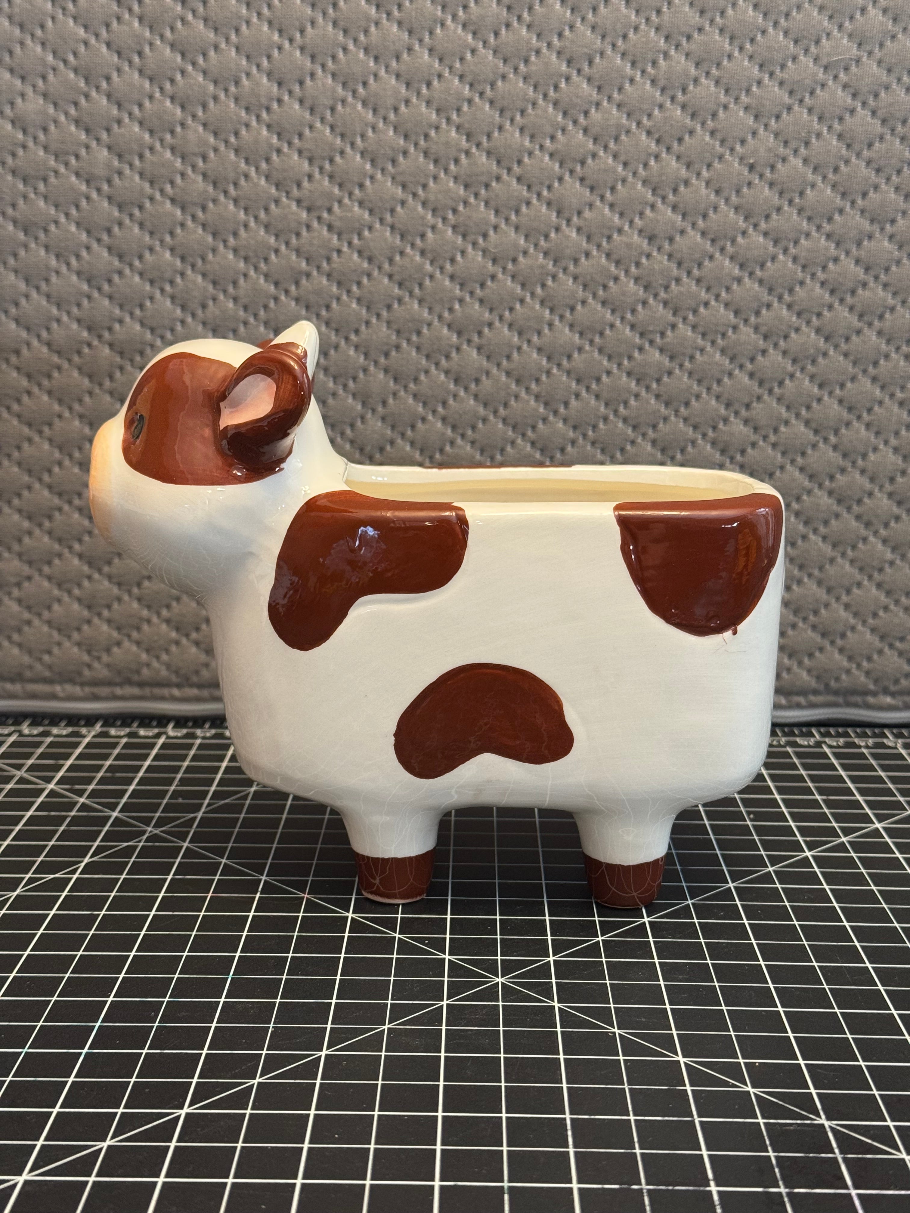 New Farmhouse Cow Planter Ceramic Cute Kitchen Decor Holder