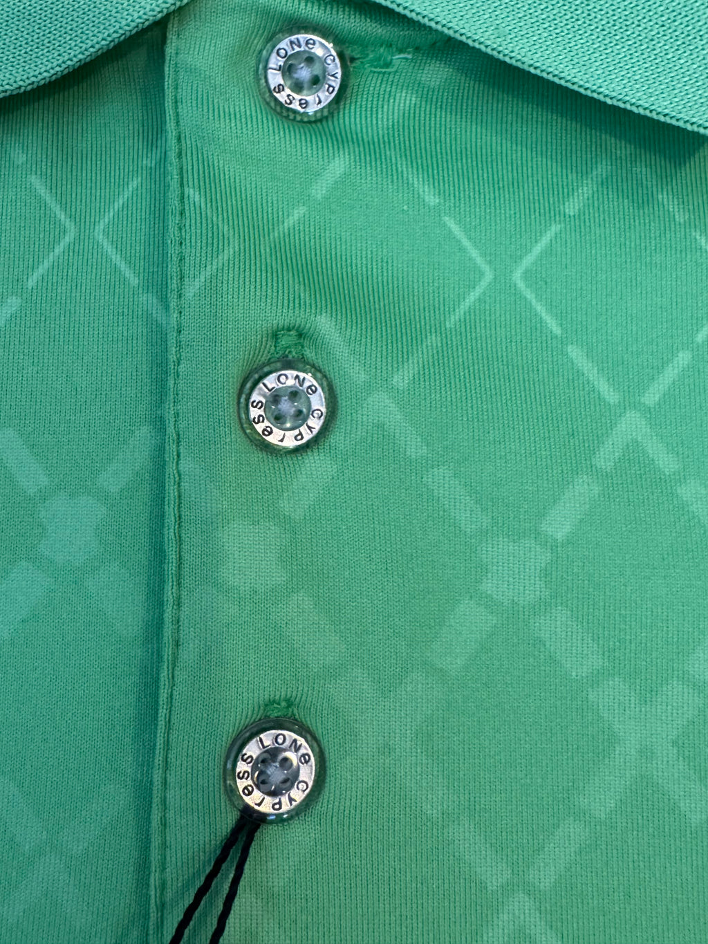 Lone Cypress Pebble Beach Polo Shirt Green Performance Golf Large NWT