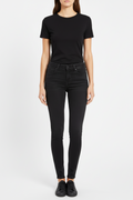 Articles of Society Skinny Jeans Women 26 Black Dark Wash Stretch Denim 26x28