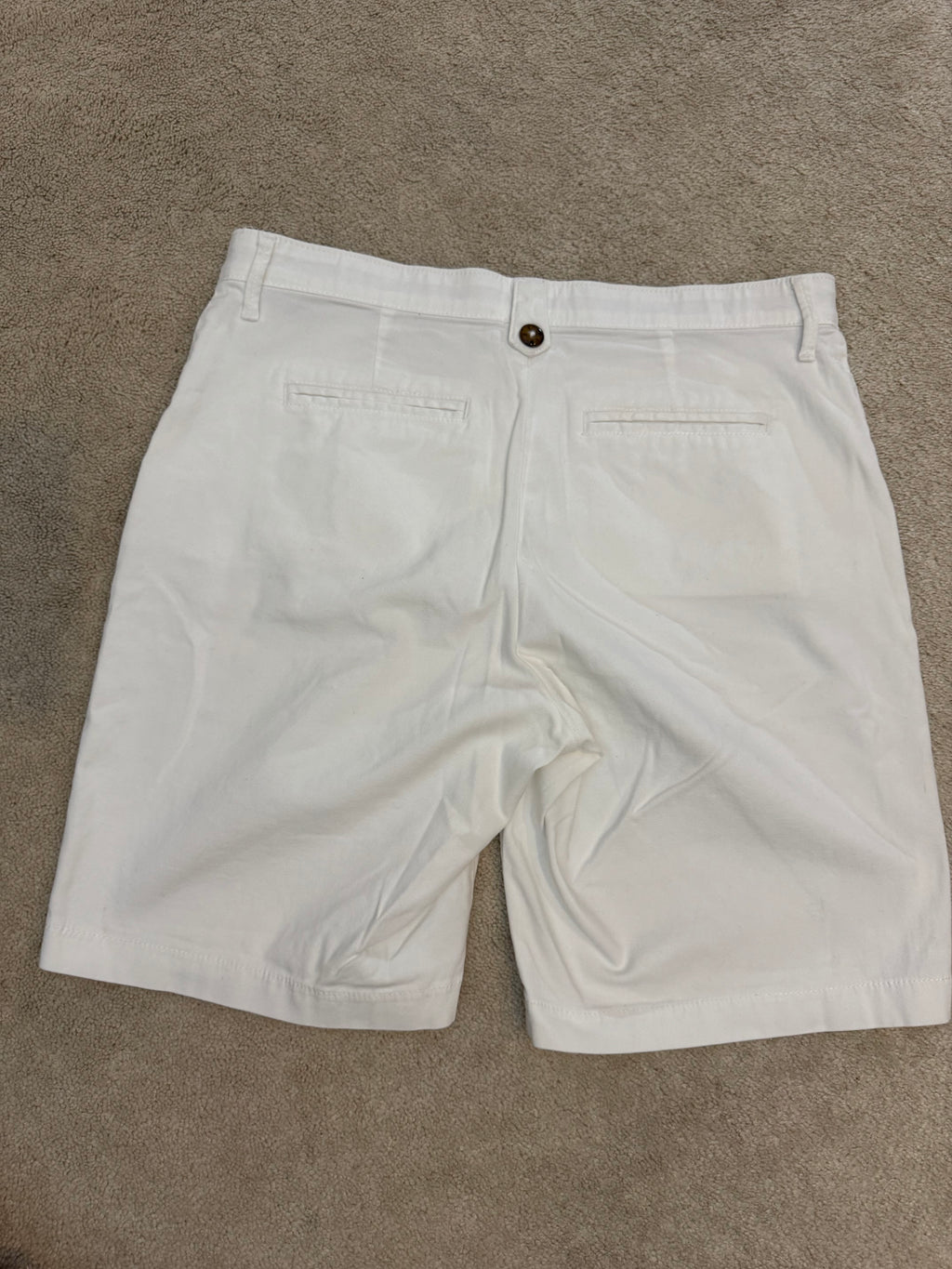 Lee Comfort Stretch Waist White Bermuda Shorts 14