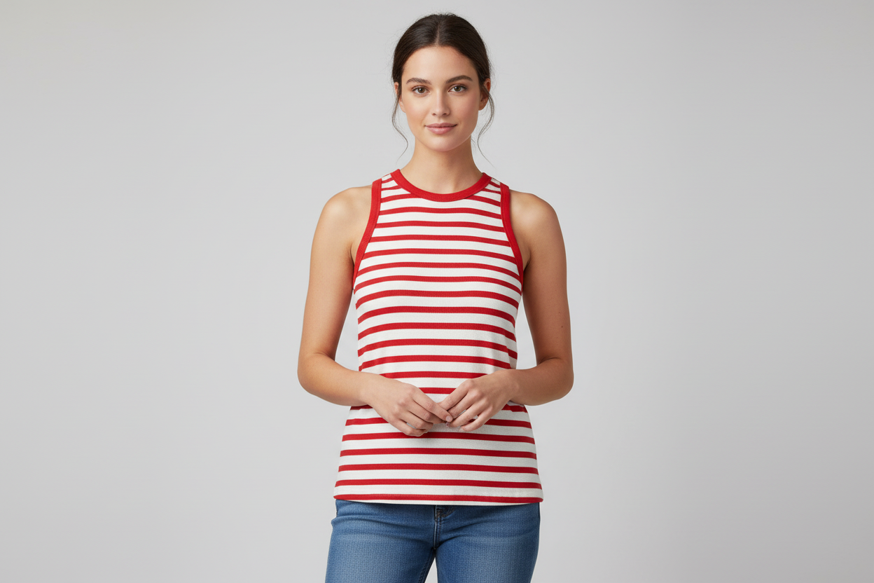 ❤️ NWT A New Day Striped Ribbed Tank | Red & White | Women’s Sizes Available ❤️