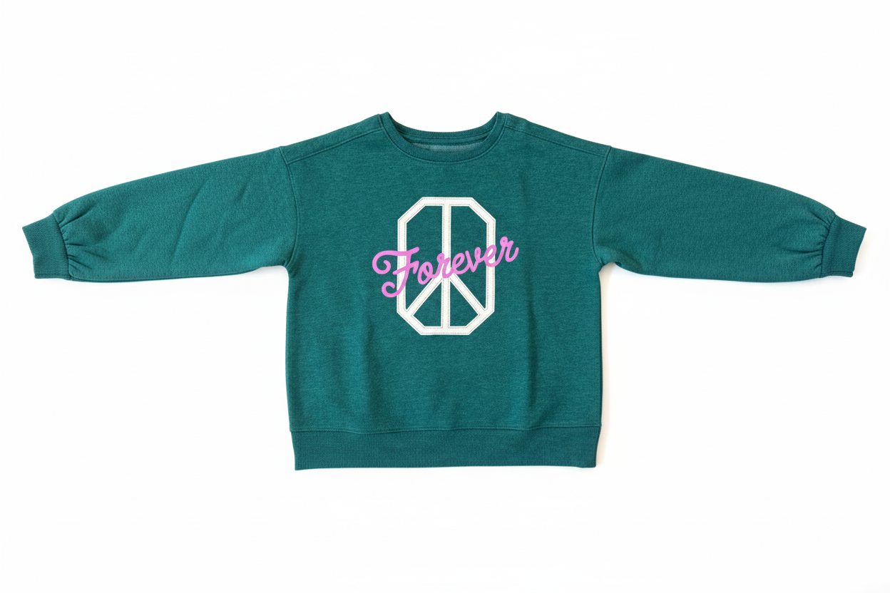 💚 Cat & Jack “Forever” Graphic Sweatshirt Girls Size 8 NWT 💚