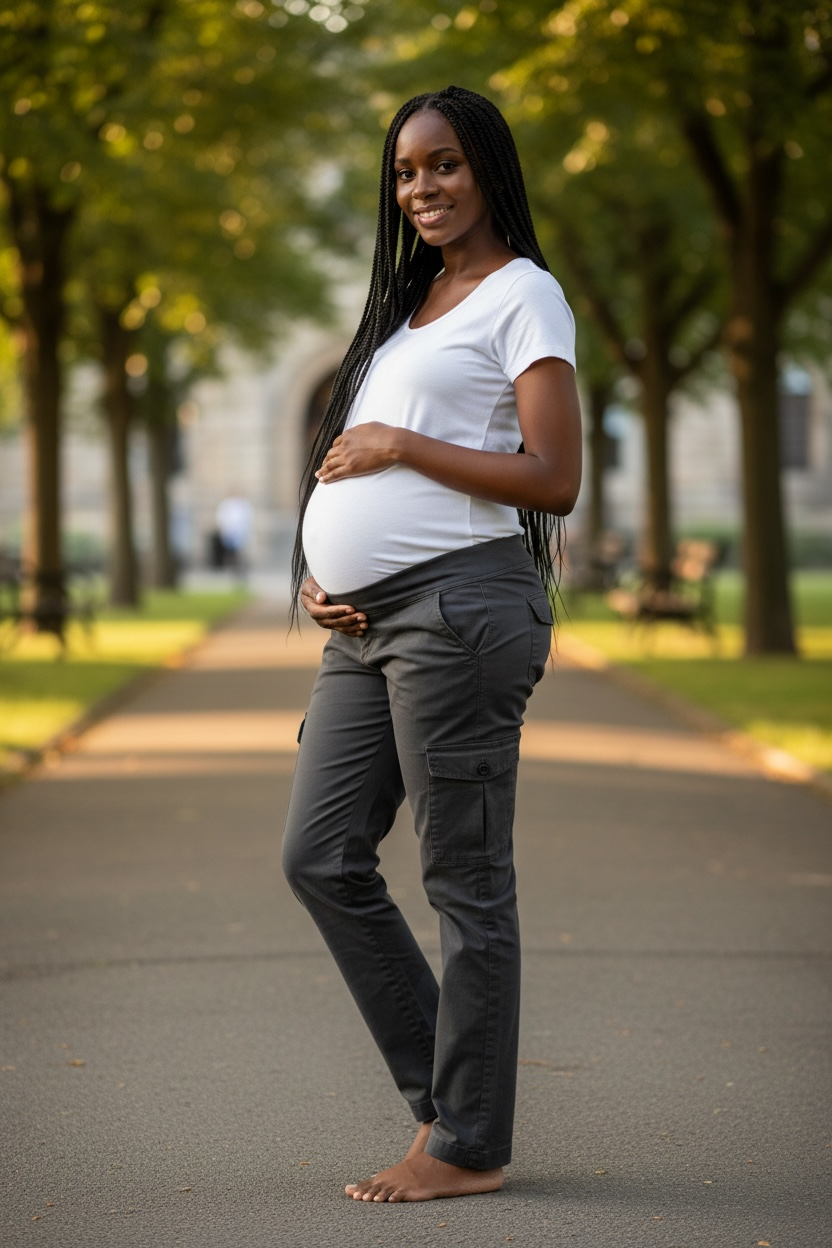 🩶 GAP Maternity Cargo Pants | No Panel | NWT | Dark Gray | Size 2 Regular