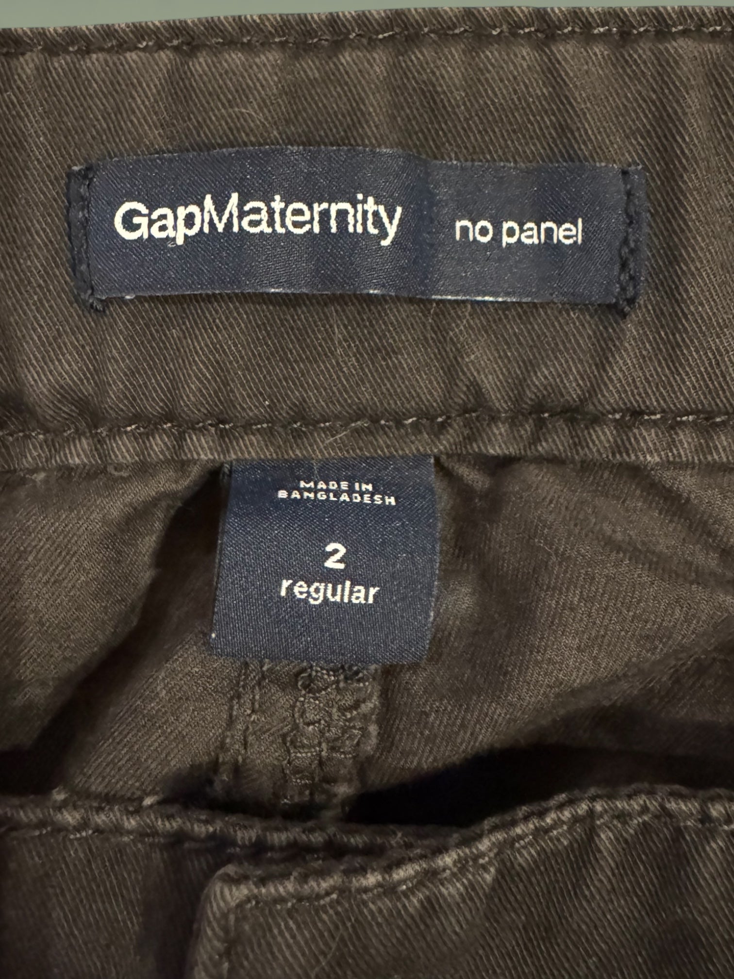 🩶 GAP Maternity Cargo Pants | No Panel | NWT | Dark Gray | Size 2 Regular