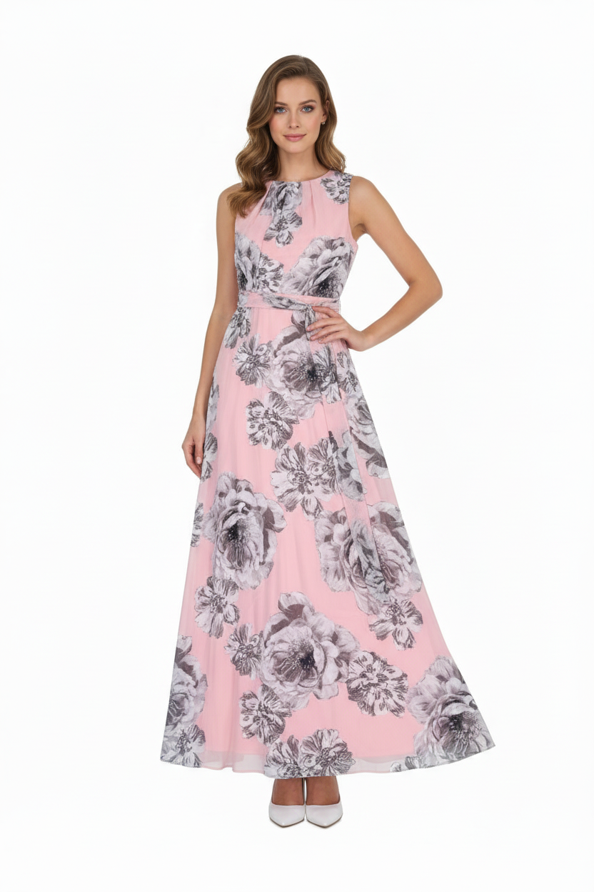 🌸 R&K Blush Floral Maxi Dress Size 8 NWT 🌸