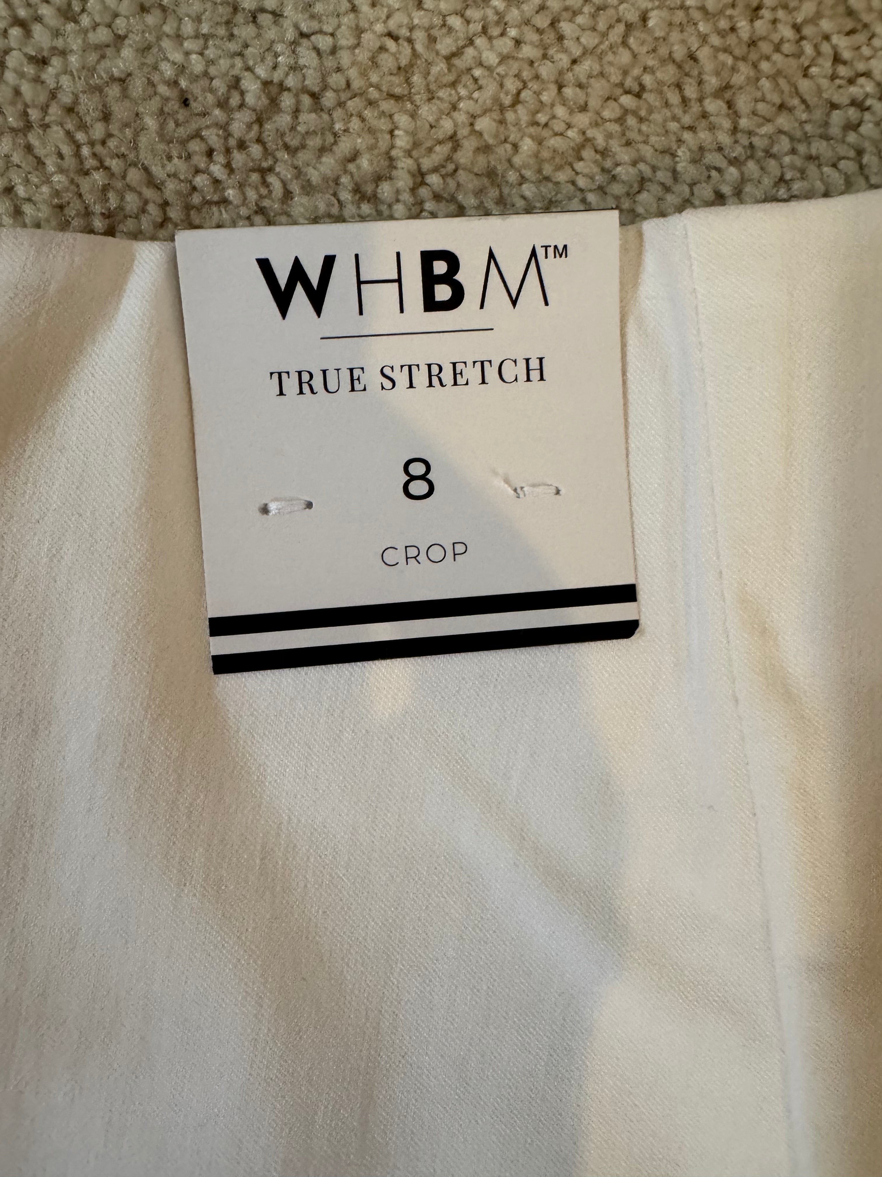 🤍 WHBM White House Black Market True Stretch Crop Pants Size 8 NWT 🤍