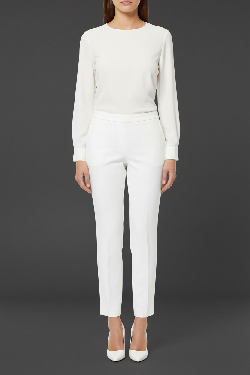 🤍 WHBM White House Black Market True Stretch Crop Pants Size 8 NWT 🤍
