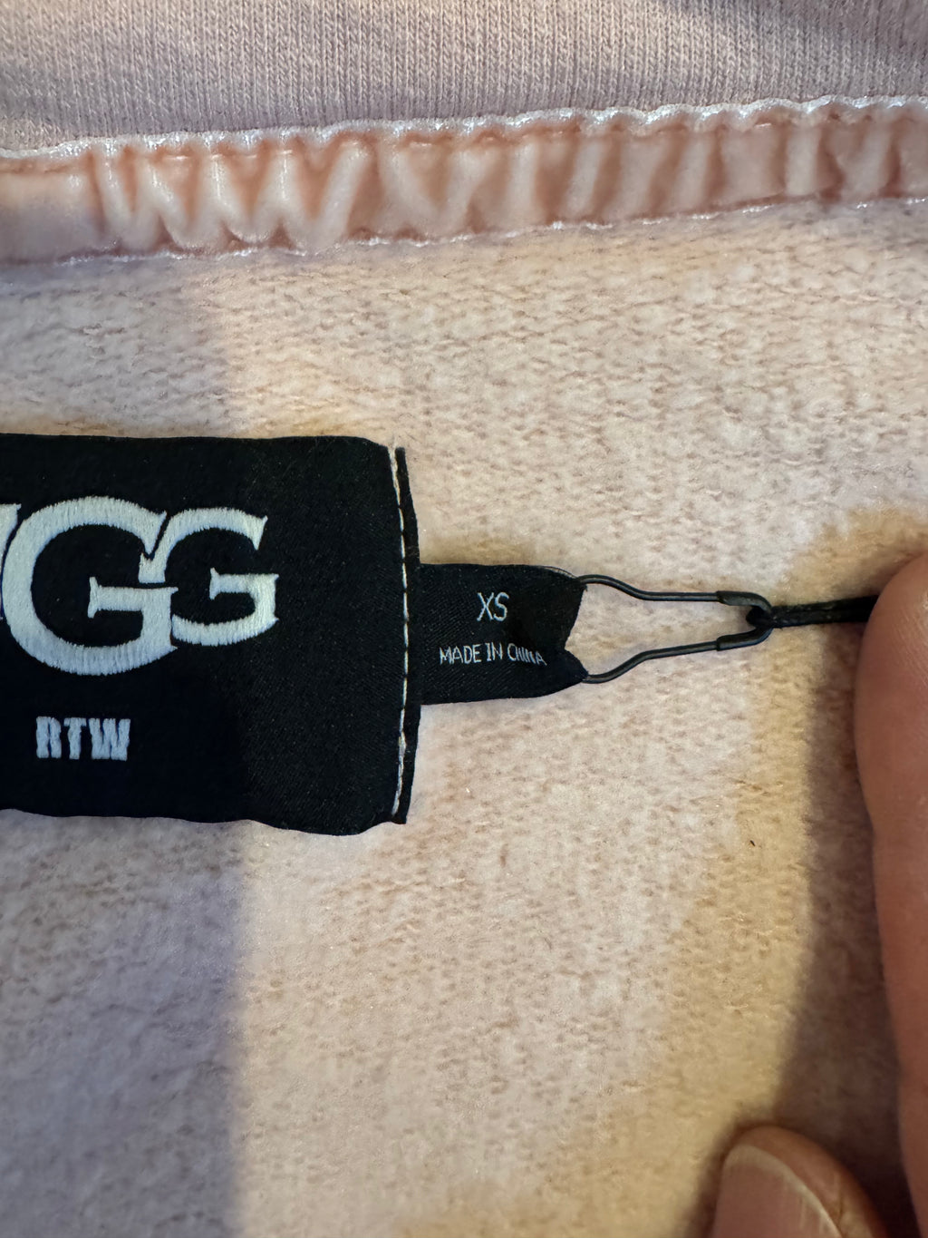🌸 UGG Hale Moon Zip Hoodie XS Oversized NWT $118 Retail – Minor Callouts 🌸