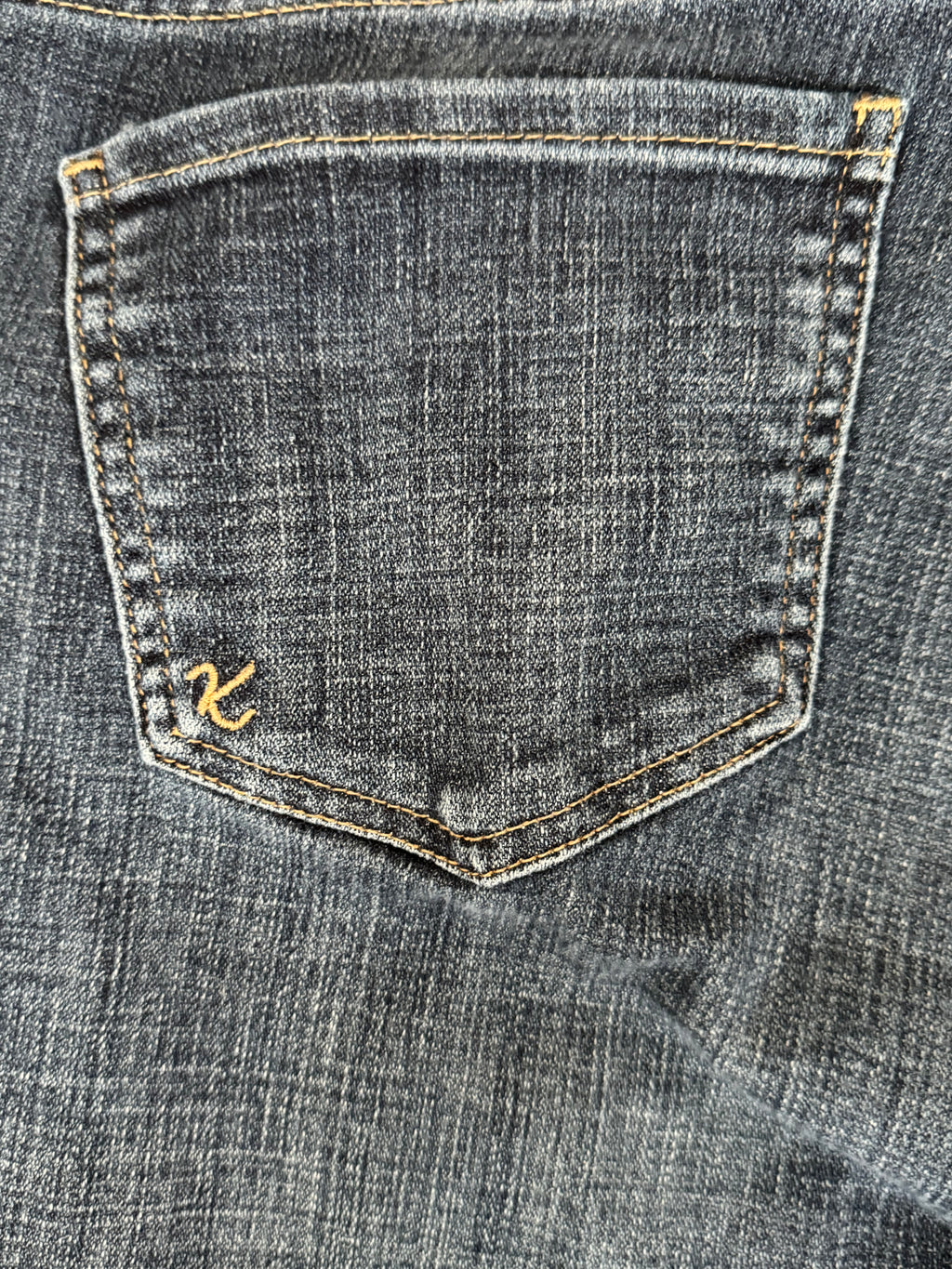 KUT From The Kloth 12P Petite Straight Leg Jeans Womens Dark Wash Mid Rise