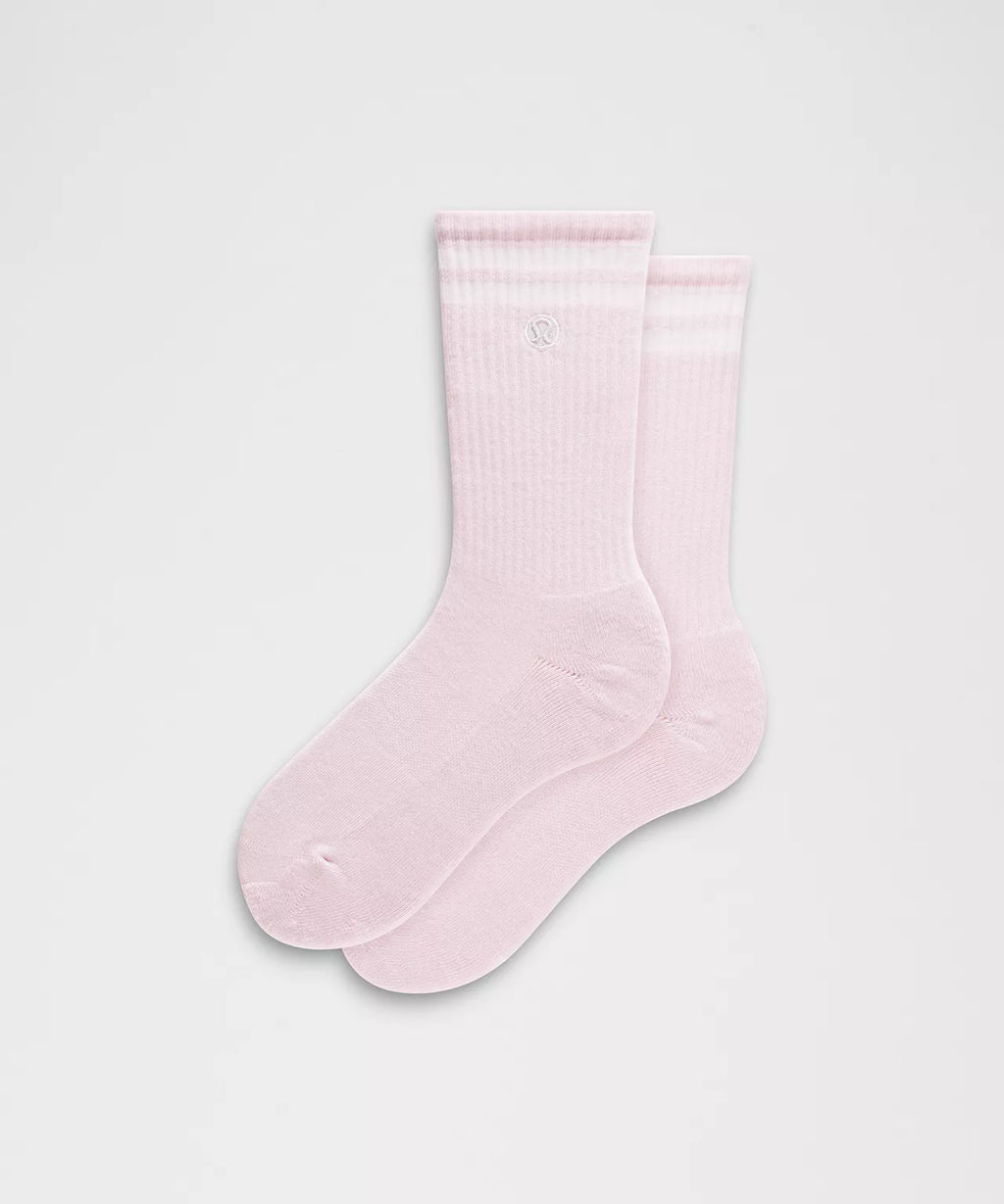 Lululemon Daily Essential Crew Socks XL Unisex Pink NWT