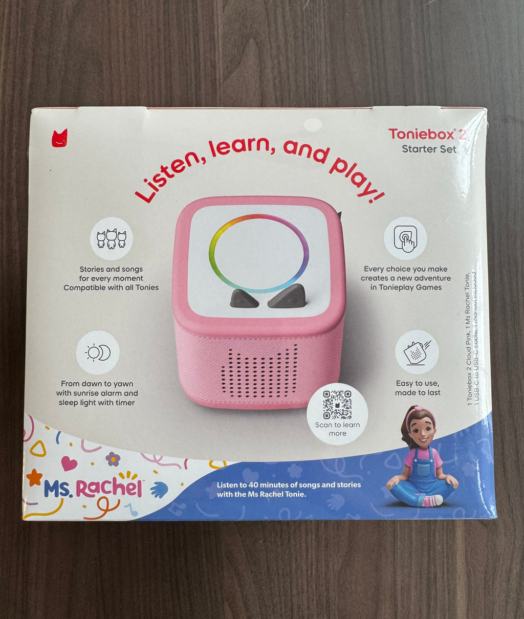 Tonies Toniebox 2 Ms. Rachel Starter Set Cloud Pink NEW SEALED Target Exclusive