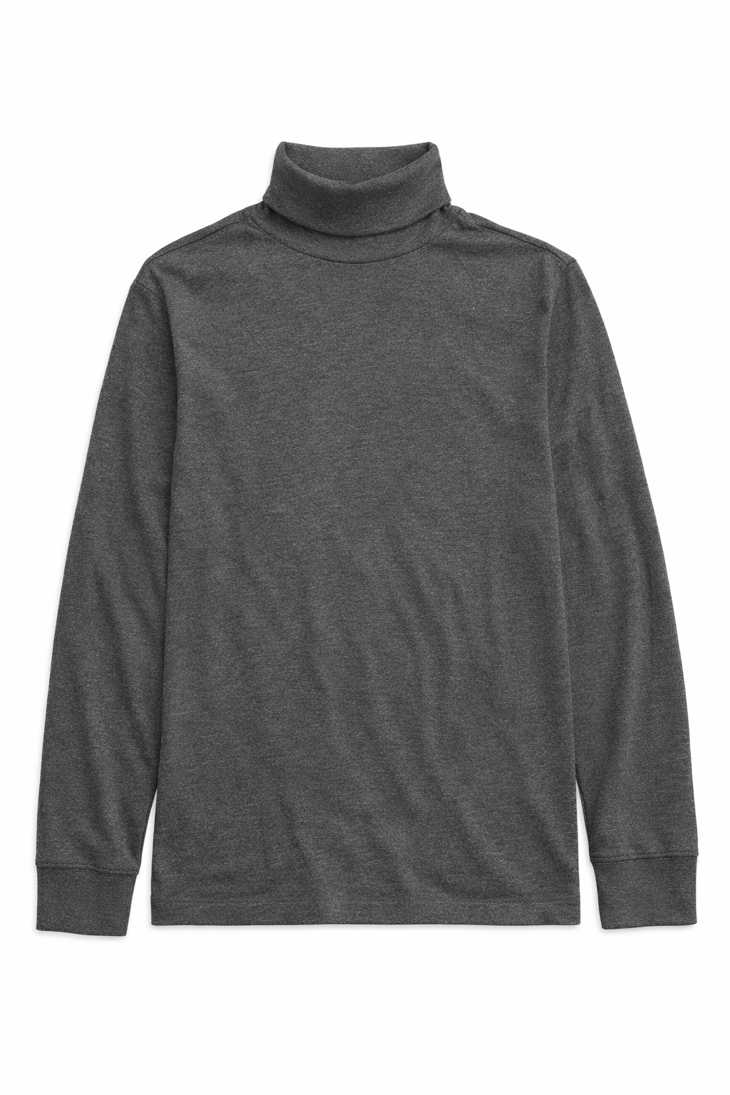 George Men’s Turtleneck Shirt Medium Charcoal Heather Long Sleeve Cotton NWT Casual Top